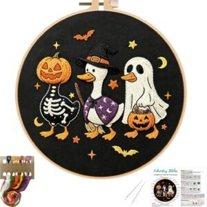 Cornerstone Halloween Needlepoint Embroidery Kit for Beginners and Adults
