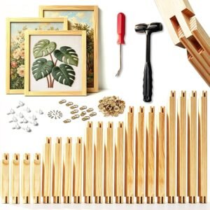 Cornerstone 20-Piece Needlepoint Stretcher Bar Set in 5 Sizes with Tools