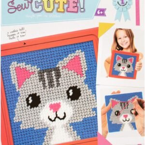 Cornerstone Sew Cute Lola Cat Needlepoint Craft Kit