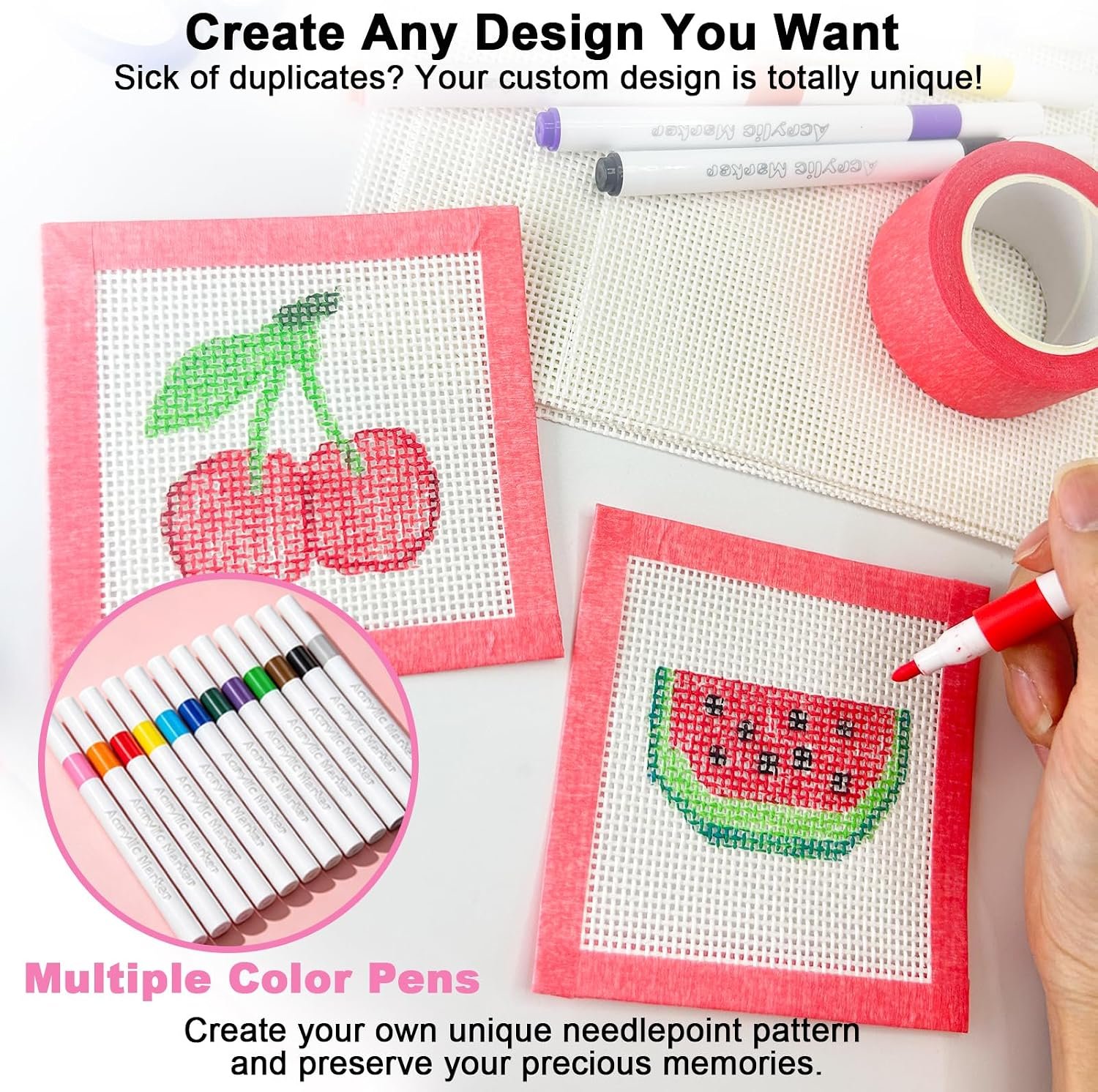 Cornerstone All-in-One Beginner Needlepoint Starter Kit with Essential Supplies – Image 6