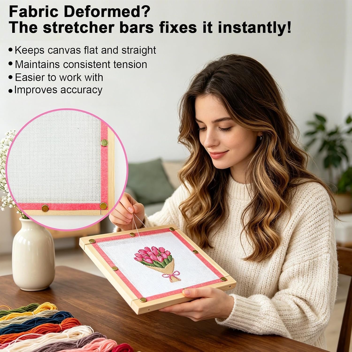 Cornerstone All-in-One Beginner Needlepoint Starter Kit with Essential Supplies – Image 5