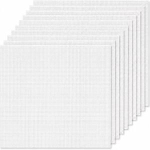 Cornerstone 10-Pack 8" x 8" 18-Mesh Cotton Needlepoint Canvas Set