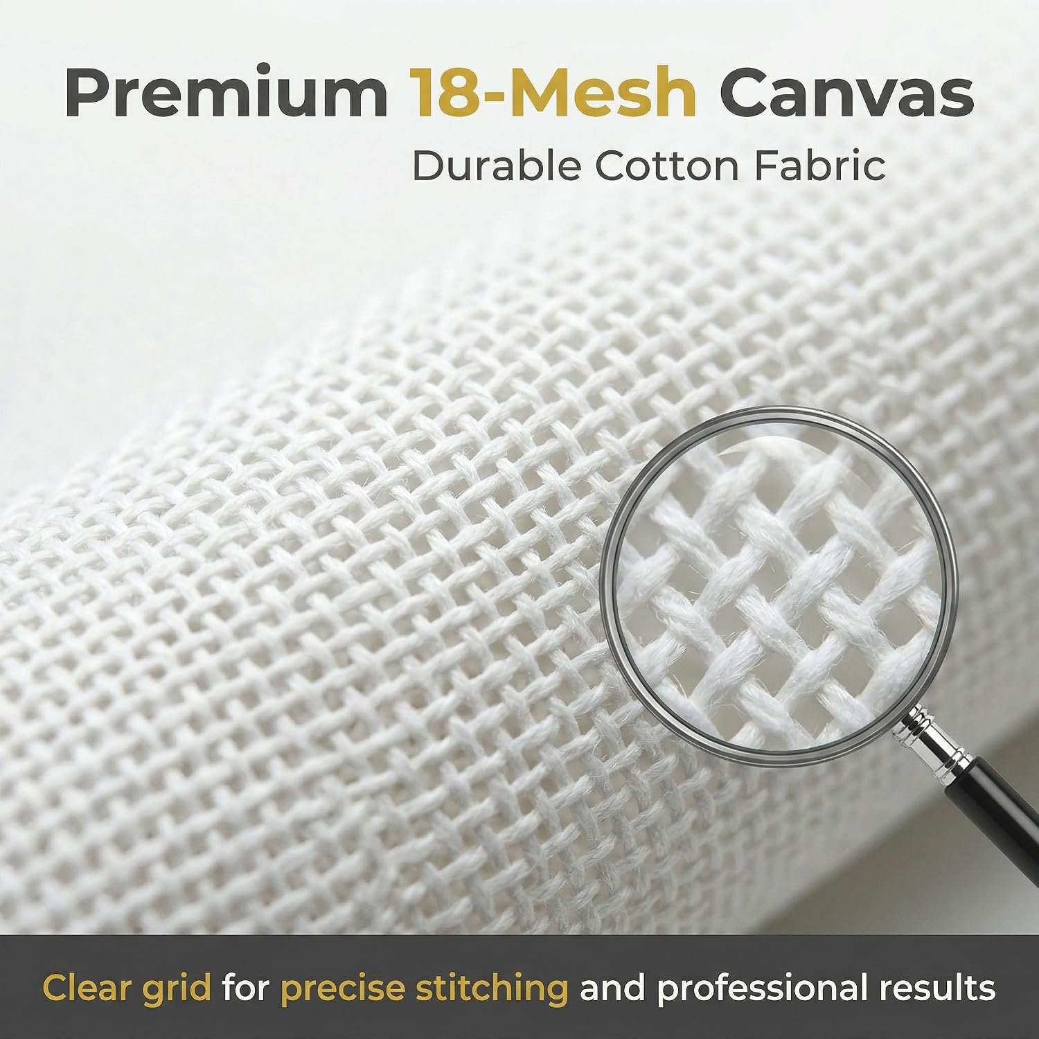 Cornerstone 6-Piece 18" x 12" 18-Mesh Needlepoint Canvas Set – Image 5