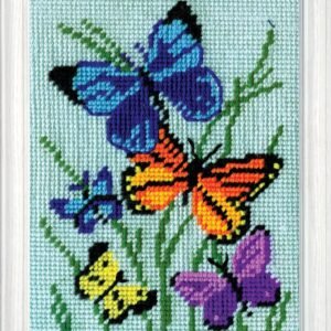 Cornerstone Butterflies Galore 5 x 7 Inch Needlepoint Craft Kit